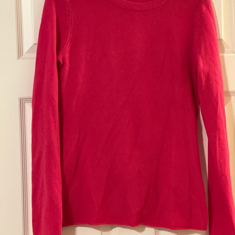 Aqua Cashmere by Bloomingdales pink crewneck sweater size medium